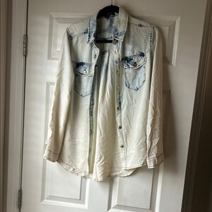 Velvet Heart Acid Wash Button Up